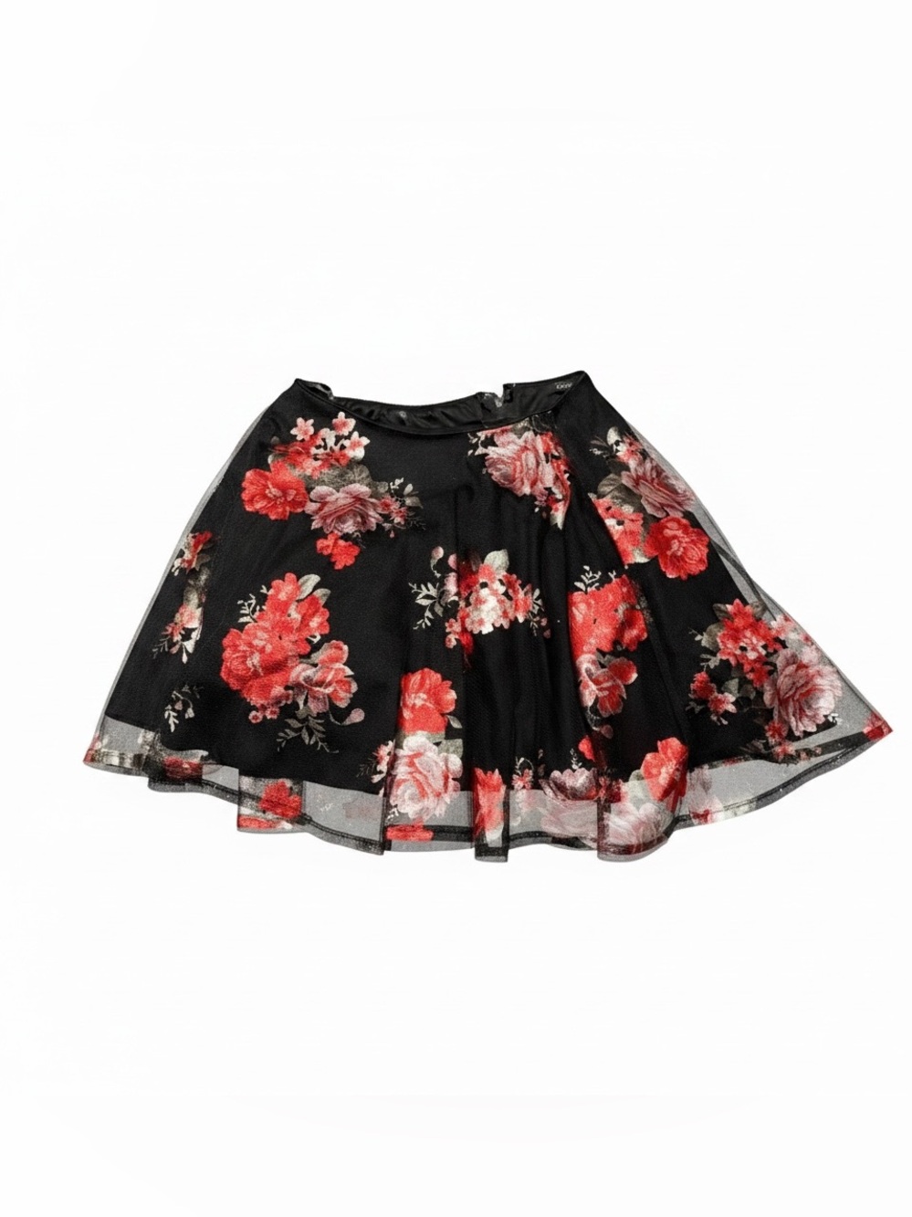 City Studio shiny metallic rose skirt